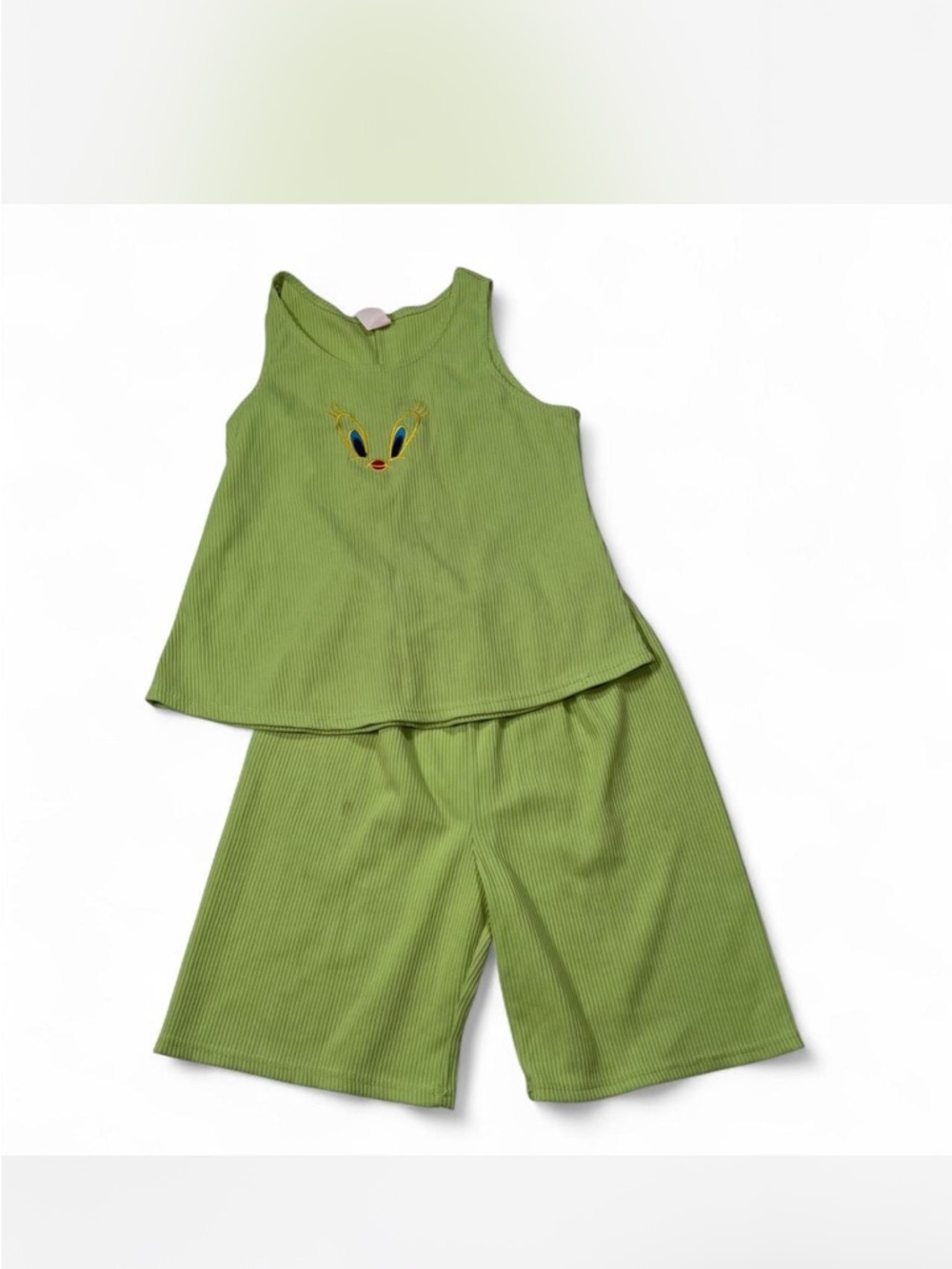 Vintage 90s Kids Tweety Bird Set Top &‎ Shorts Size 12